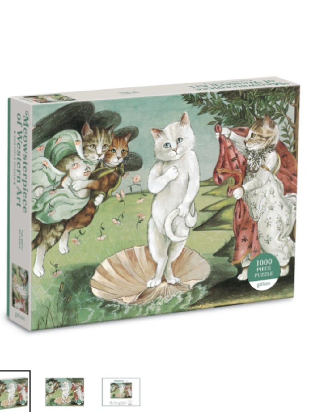 Birth of Venus Meowsterpiece of Western Art 1000 Piece Jigsaw Puzzle